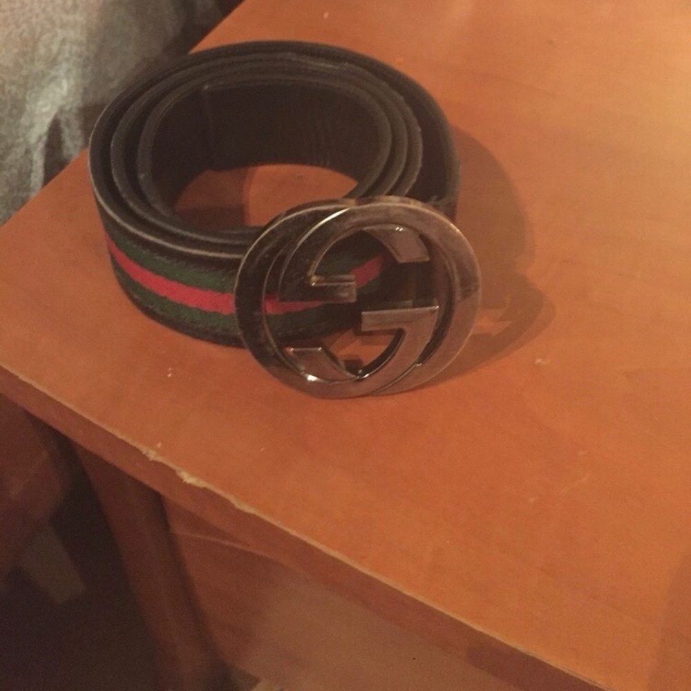 Gucci web belt